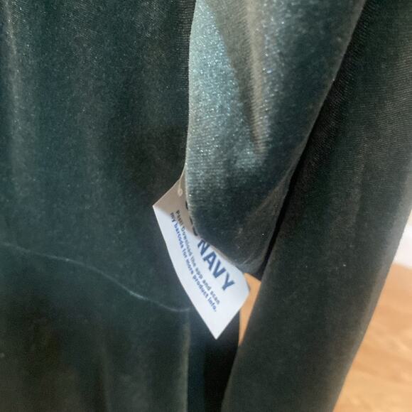 Old Navy Fit & Flare dark green Velvet Mini Dress - Picture 8 of 9